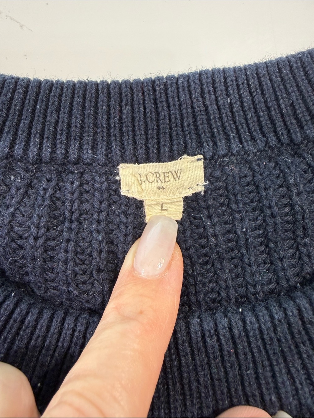 J. Crew 100% Cotton Knit Striped Crew Sweater - Picture 5 of 7